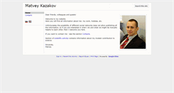 Desktop Screenshot of en.matvey-kazakov.ru