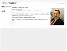 Tablet Screenshot of en.matvey-kazakov.ru